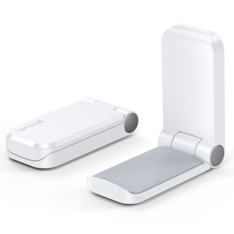  [AUSTRALIA] - Lamicall Headphone Stand, Sticky Headset Hanger - 2 Pack Adhesive Headphone Holder Hook Mount, Headset Holder Clip Under Desk, Earphone Clamp for Airpods Max, HyperX, Sennheiser, White White-2Pack