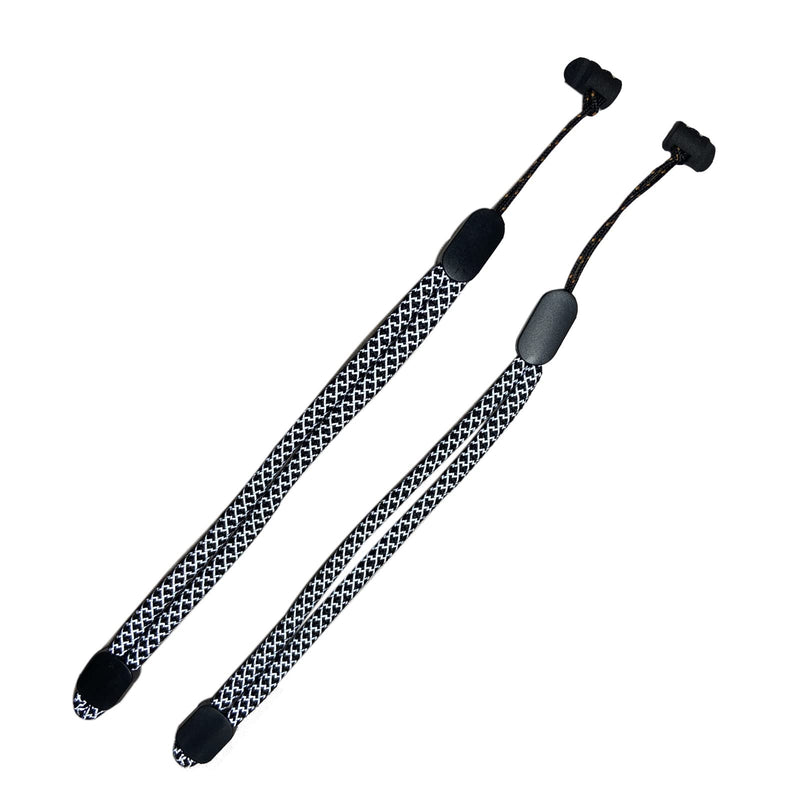  [AUSTRALIA] - Improved Replacement Reflective Wrist Straps for Oculus Quest 2 Gen Controller, Sturdy Comfy Adjustable Hand Strap for Oculus, Easy Attach Black Resin Stopper for Oculus Controllers C4-FG-B-Black