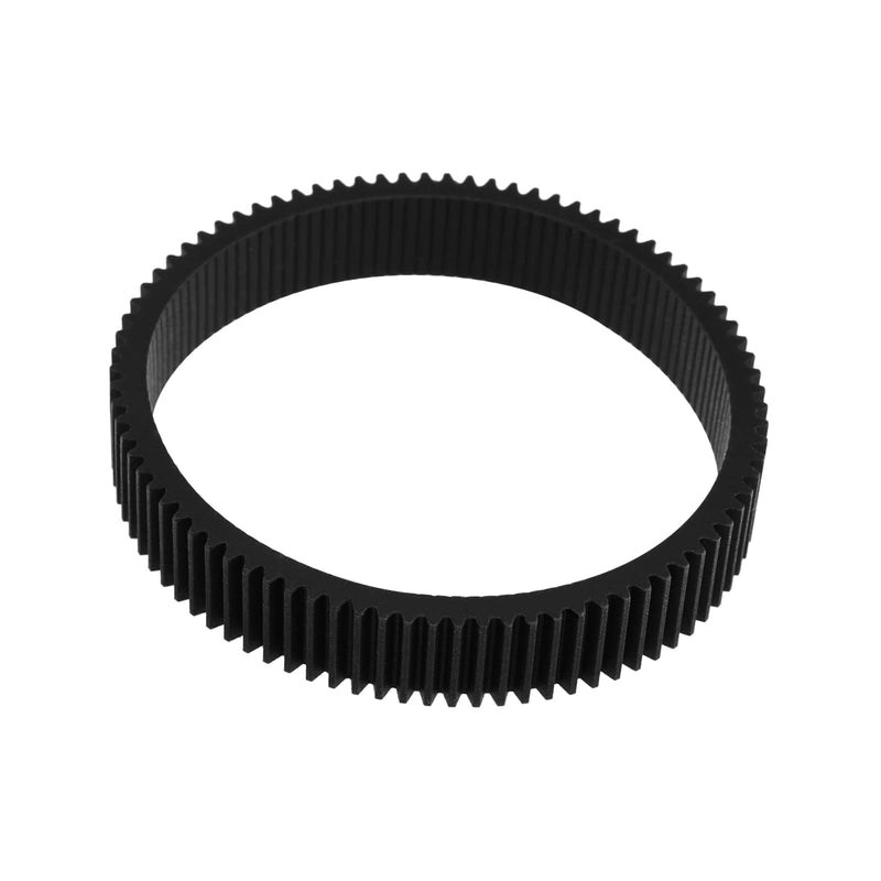  [AUSTRALIA] - Seamless Focus Gear Ring for 67-74mm Diameter Lens Follow Focus Ring Standard 0.8 Mod 360° Rotation Focus Gear Video Camera Lens Accessories Black