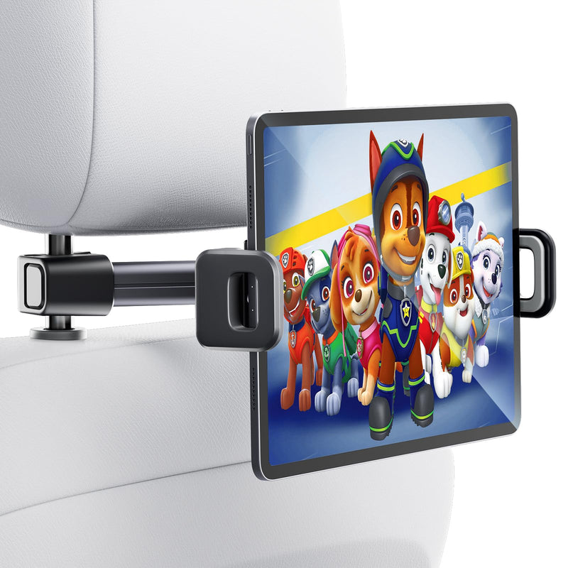  [AUSTRALIA] - Case Friendly Pro Tablet iPad Holder for Car Backseat Tablet Holder Phone Mount Stand for iPad, Tablets, Nintendo Switch, iPhone, Smartphones 4.7" to 12.9" Devices, Essentials Car Accessories (A) Style A