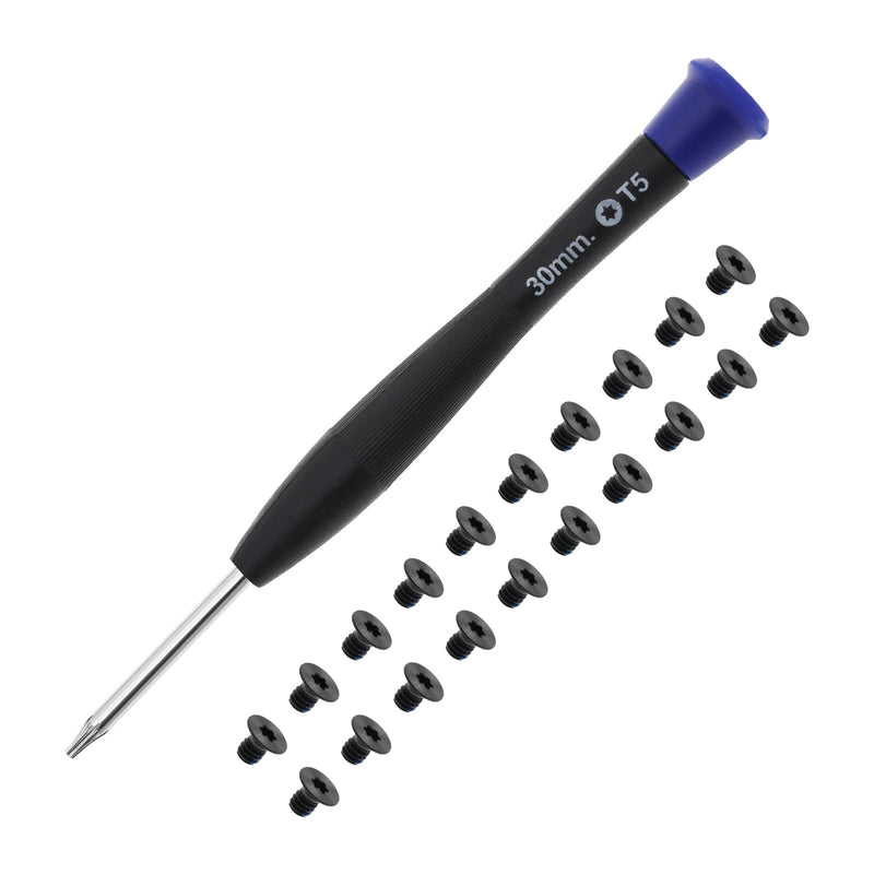  [AUSTRALIA] - 20PCS M2x3 Torx T5 Laptop Bottom Case Screws with T5 Torx Screwdriver Compatible with Razer Stealth 13.3" Blade 15" Alloy Computer Components