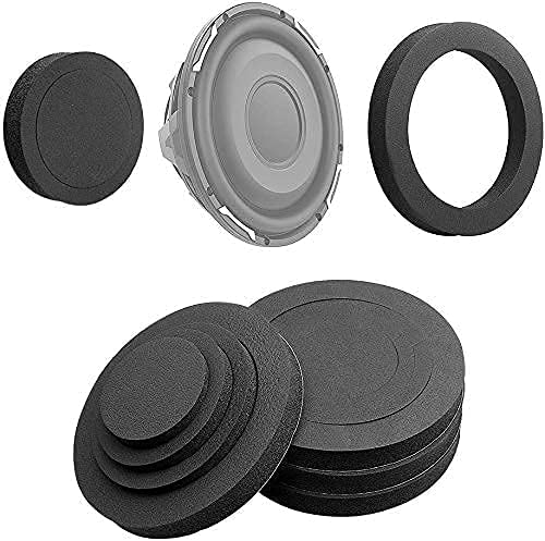  [AUSTRALIA] - VOFONO Foam Speaker Enhancer 4 PCS Speaker Fast Rings Soundproof Sponge Speaker Baffle Speaker Foam Rings Kit for Car Door 6" and 6.5" Speaker Three rings