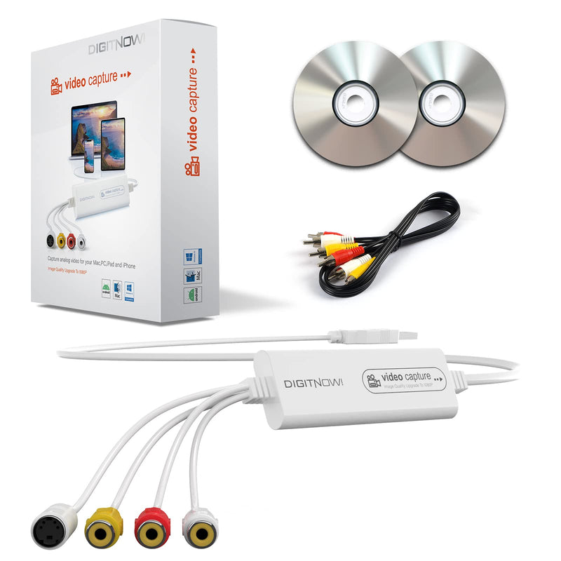  [AUSTRALIA] - VIXLW 4K USB 2.0 Video Capture Card- Pro+ Version VHS to Digital Converter 1080P 30Hz, Suitable for Mac OS,Android, WinXP/7/8/10 One Touch VHS VCR TV to DVD