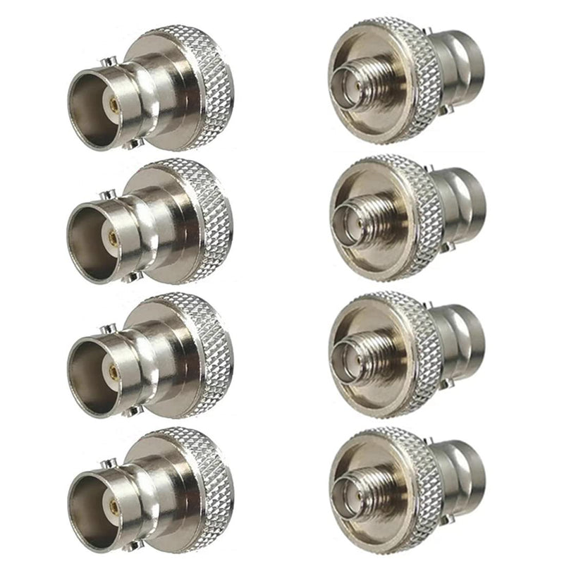  [AUSTRALIA] - QLXHBOT 8Pcs SMA Female to BNC Female Convert Adapter for Two Way Radio BaoFeng UV-5R FD-880
