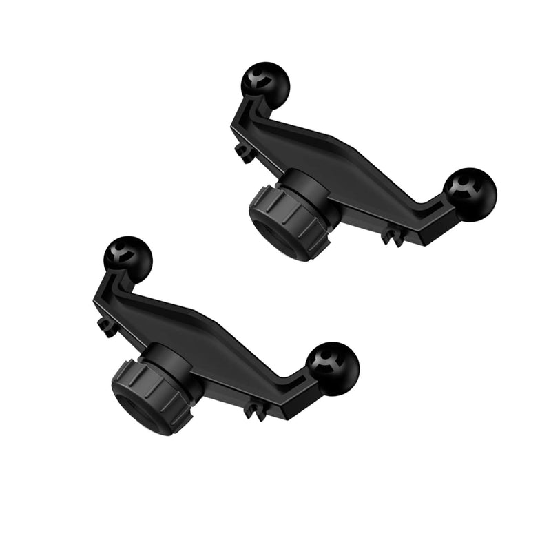  [AUSTRALIA] - ThtRht 2 Pack 17mm Ball Mount Splitter Adapter 1 to 2 Head Joint Extension Connector Base for Dual Socket Stand Arm Bracket Clamp Clip Car Mobile Phone Holder Car Dashboard Phone Tablet Cam