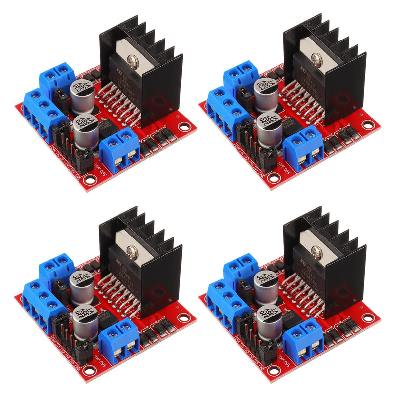  [AUSTRALIA] - BOJACK L298N Motor DC Dual H-Bridge Motor Driver Controller Board Module Stepper for Arduino Intelligent Car Power UNO MEGA R3 Mega2560 with 4pcs