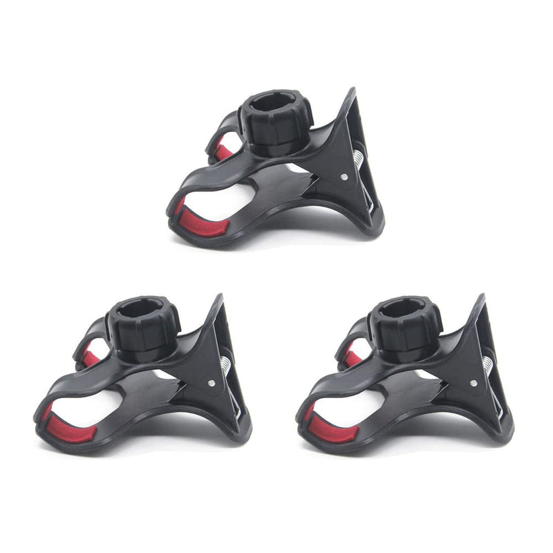  [AUSTRALIA] - ThtRht 3 Pack Gooseneck Clamp Replacement Phone Holder Clip Universal 17mm Ball Mount Joint Socket for Flexible Long Arm Hose Stand Cellphone Bracket Table Bed Desk Car Bicycle Handelbar Ring Light