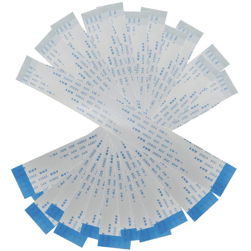  [AUSTRALIA] - SOTESIN Flexible Flat Ribbon Cable 40 Pins 0.5mm Pitch FPC FFC Flexible Ribbon Cable for LCD TV Car Audio DVD Player Laptop (20cm Length, 12Pcs)