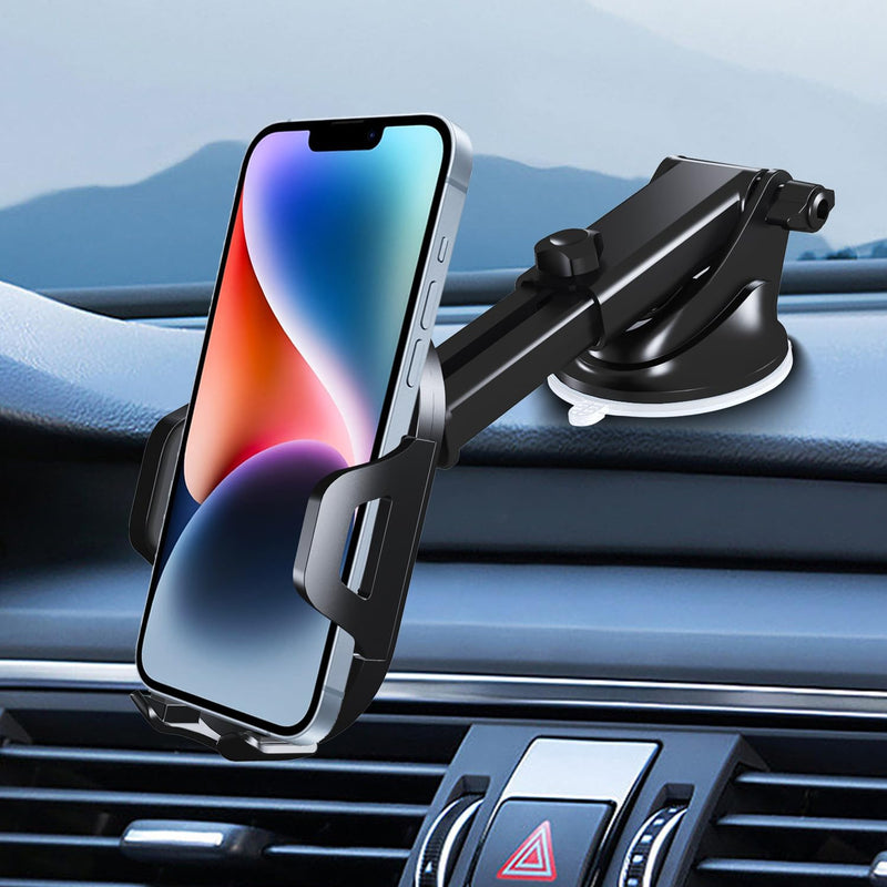  [AUSTRALIA] - TAPMEI T33 Phone Holder for Car 【Off-Road Level Suction Cup】 Universal Long Arm Cell Phone Holder Mount Dashboard Windshield Hands-Free Compatible with All Smartphones