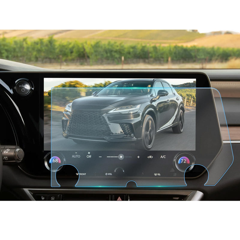  [AUSTRALIA] - WEIPIN 14" Car Screen Protector 【Smooth as Silk】 for 2023 Lexus RX350/RX350h/RX500h Accessories GPS Navigation Touchscreen Tempered Glass Compatible with 2023 RX 350/350h/500h - HD Clear RX 14"-Clear