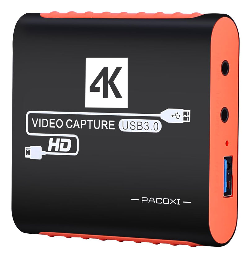  [AUSTRALIA] - Capture Card for Nintendo Switch with 4K Pass-Through, USB3.0 1080P 60FPS HDMI Video Cam Link Game Capture for Streaming, Work with Xbox PS4 PS5 PC DSLR for OBS Twitch Live Broadcasting and Recording