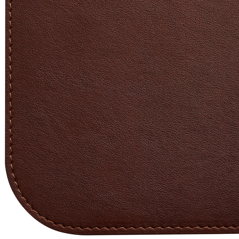 Gallaway Leather Desk Pad – 36 x 17 inch - Desk Mat Home Office Desk Accessories Desktop Protector XXL Mouse Pad Writing Desk Blotter (Dark Brown) - LeoForward Australia